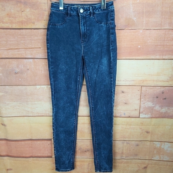 📣2/40$📣 AMERICAN EAGLE Sky High jeggins size 4 - Picture 6 of 8